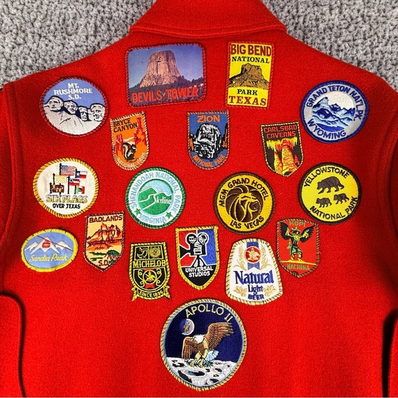 Vintage Filson Mackinaw Wool Cruiser Red Mens 42 Hunting Jacket Seattle USA READ - Picture 11 of 16